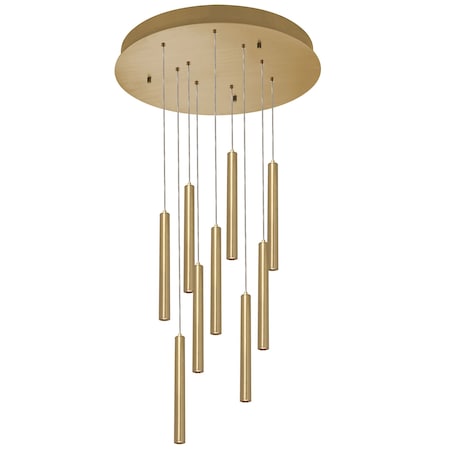 Afx Eli Nine Pendant, 81W 120 277V , Satin Brass ELIP01L30UDSBRND9